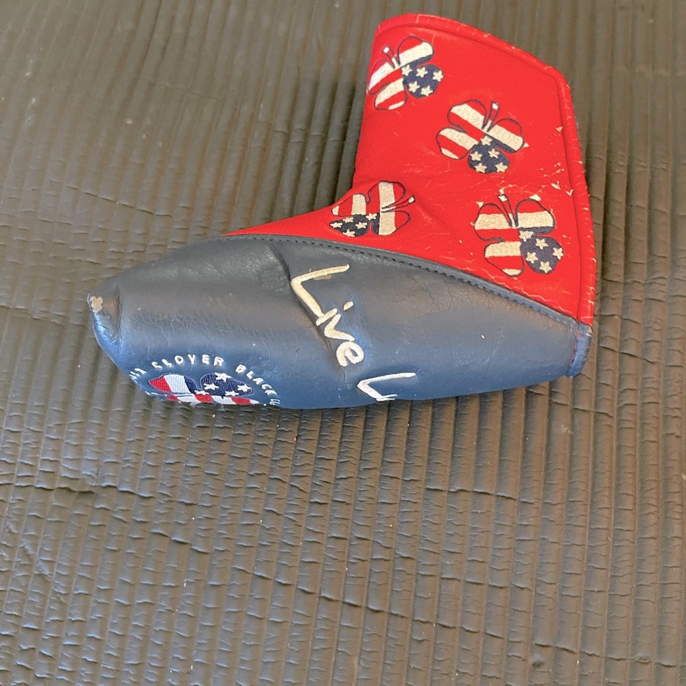 live lucky putter cover! Add a little pizzazz to your bag